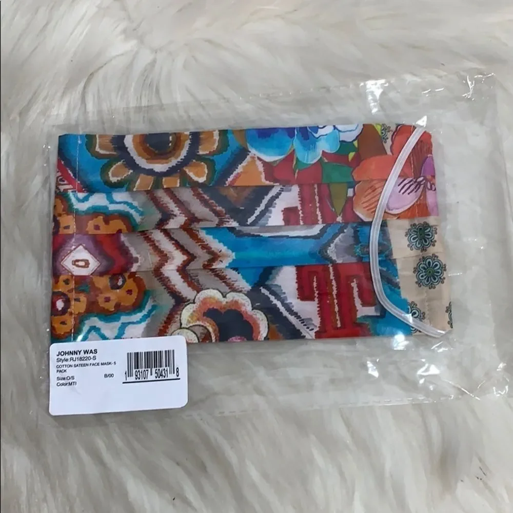 Johnny Was‎ Floral Print Cotton Sateen Face…